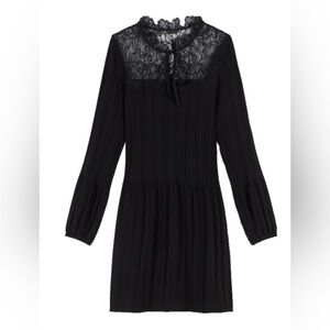 Maje Rockette Black Lace Dress